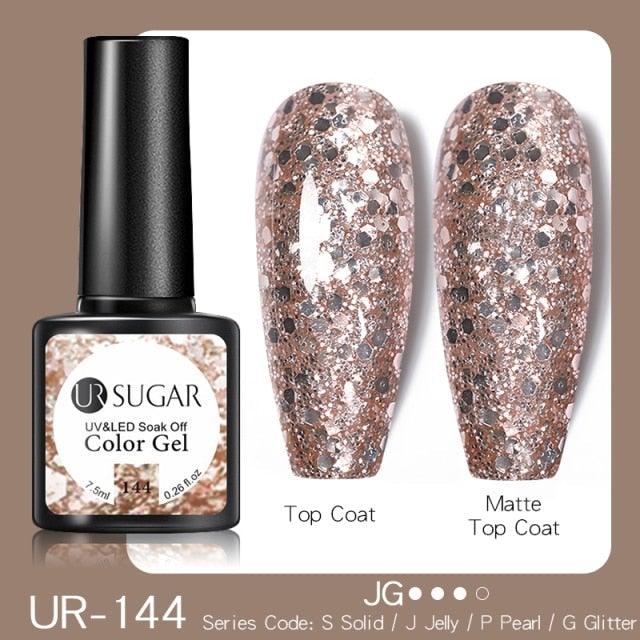2022 New Reflective Glitter Nail Gel 8ml  Permanent UV/LED Glossy Effect Popular Diamond Nail Gel Design For Womens