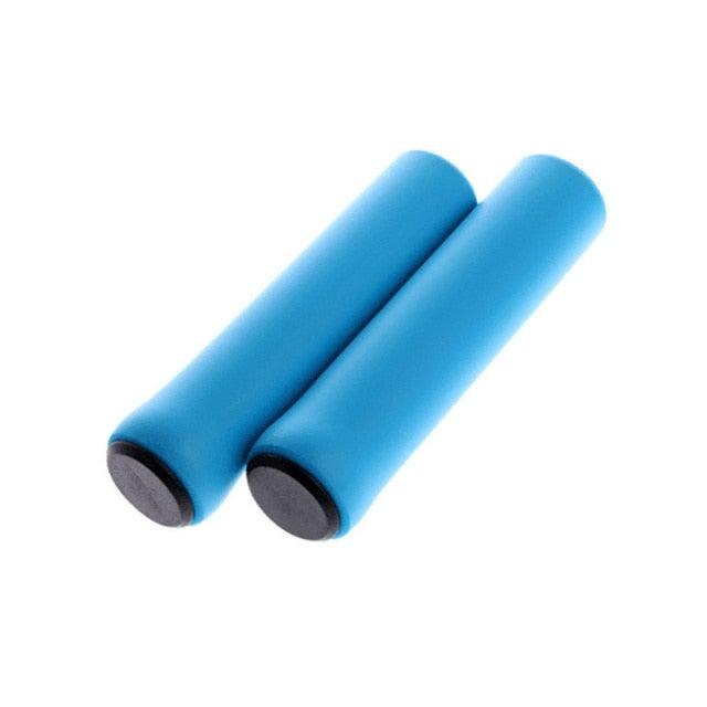 2PCS Silicone Bicycle Handlebar Grips Anti-Slip Shock-Asorbing Mountain Bike Handlebar Grip Silica Gel Super Light Anti-Skid Shock-Proof Handle Bar Locking Grips Cycling Grips