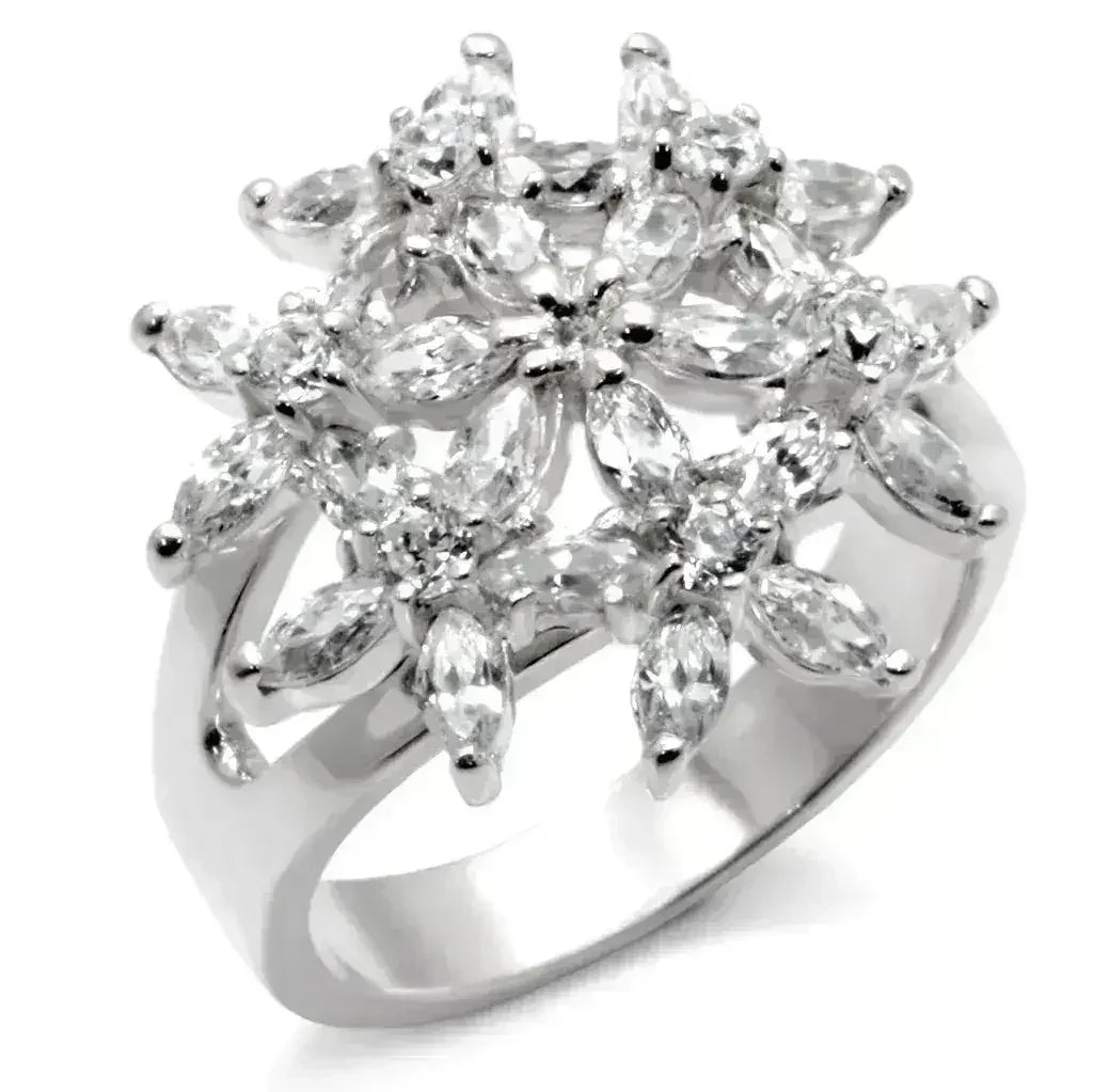 31820 High-Polished 925 Sterling Silver Ring with