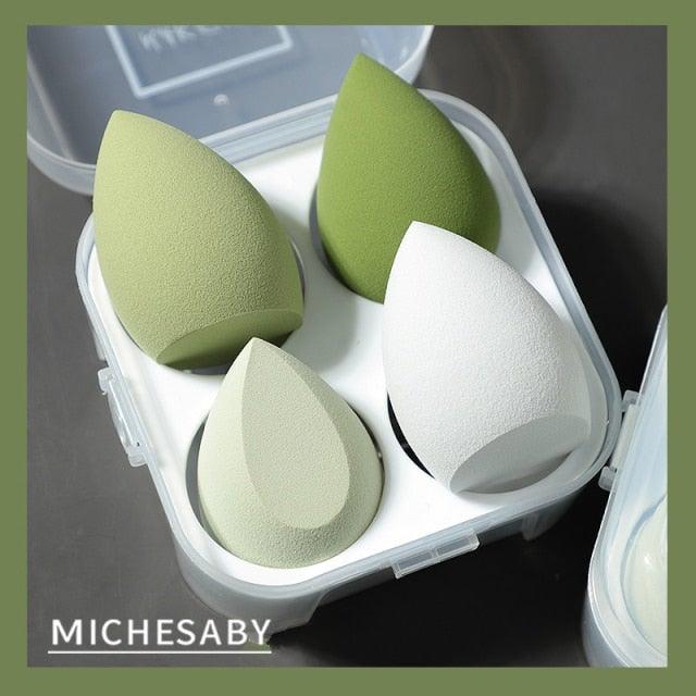 3/4 Piece Set Of Makeup Sponge Healthy Latex Soft Sponge Wet And Dry Set Beauty Makeup Tool Colorful Makeup Sponges Set For Womens