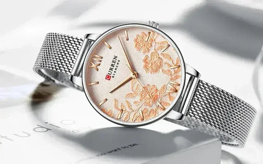 FUCHSIA Curren Watch – 32mm Romantic Timepiece | Japan Movement