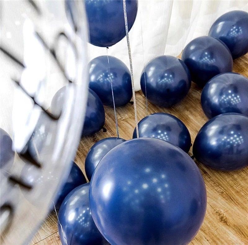 85pcs Navy Blue Gold Balloons Garland Arch Kit Perfect Sequins Balloons For Baby Shower Wedding Birthday Party Decor Bridal showers Office Party Gender Reveals