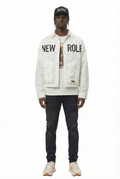 REVOL Twill Blended Nylon Crop Top Jacket