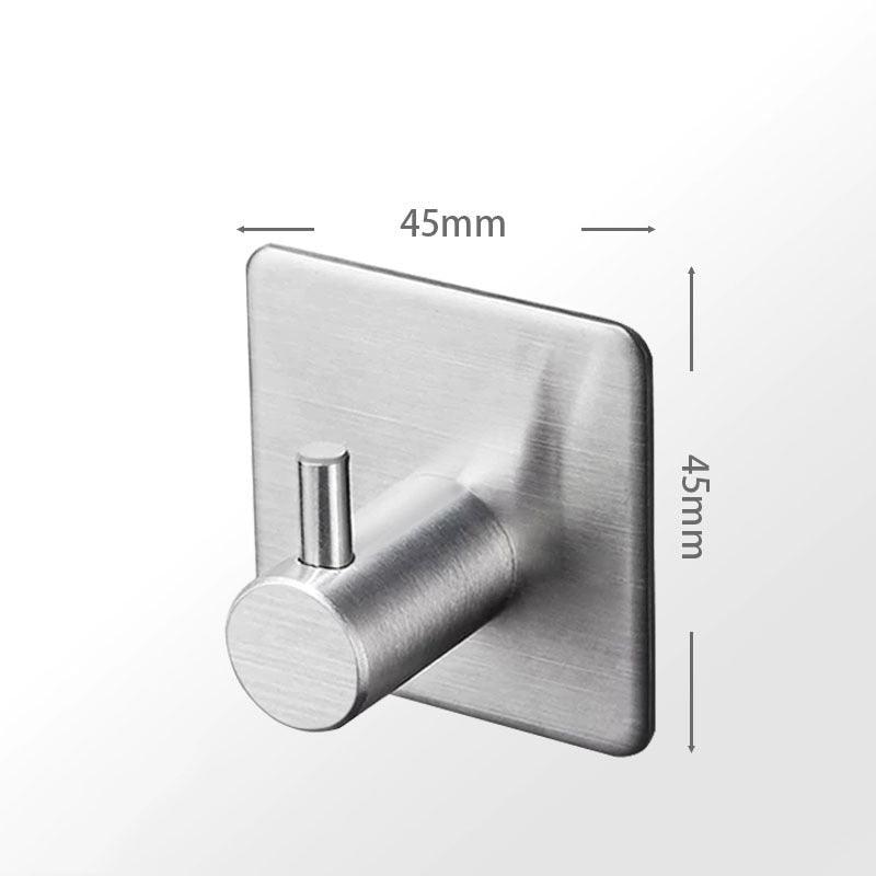 Black Robe Hook Wall Hook Towel Hook for Bathroom Stainless Steel Coat Hook Rustproof Hook Hanger for Kitchen Hardware Stainless Steel Hooks Waterproof and Oilproof Bathroom Kitchen Self Adhesive Hooks for Hanging Coat Hat Towel