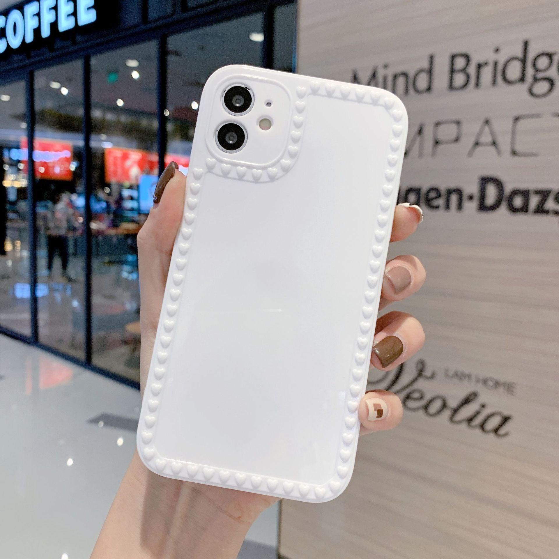 Candy Color Cute Shockproof Phone Case For iPhone 11 Pro Max Mini 7 8 Plus XR XS MAX Full Lens Soft Cover Cute And Fashionable Colorful Translucent Soft Silicone Case