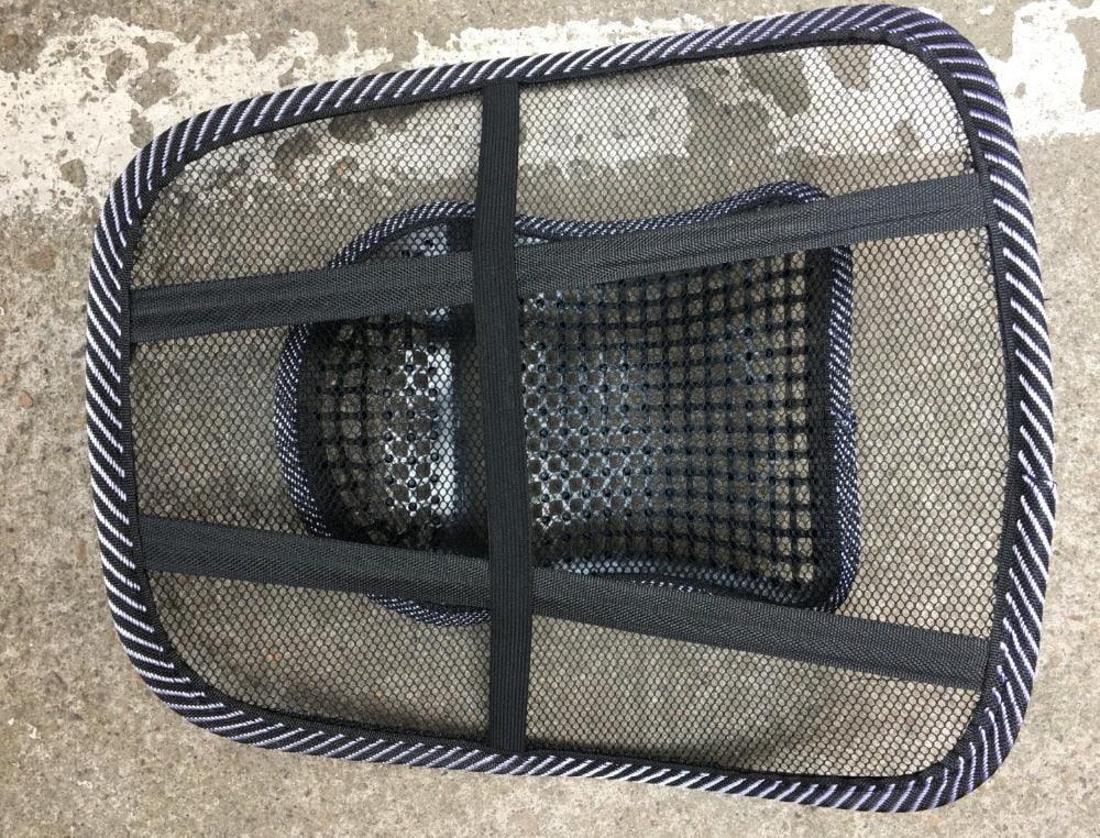Car Seat Chair Back Cushion Mesh Lumbar Back Brace Car Seat Chair Cushion Massage Back Cushion Pad Support Home Office Lumbar Support Car Mesh Back Support with Massage Beads Ergonomic Designed For Comfort Lower Back Pain Relief