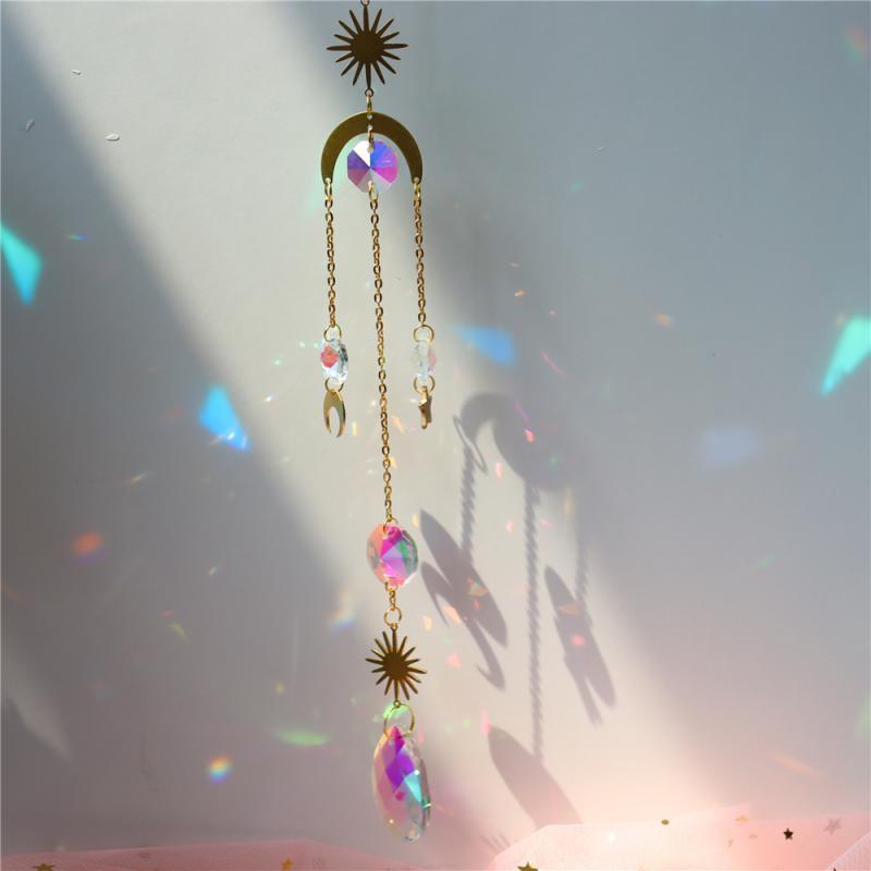 Crystal Dream Wind Chimes Dream Catcher Gifts Wall Hanging Home Decoration Window Wind Spinner OrnamentFor Bedroom Living Room Decoration Creative Girls Gifts Photography