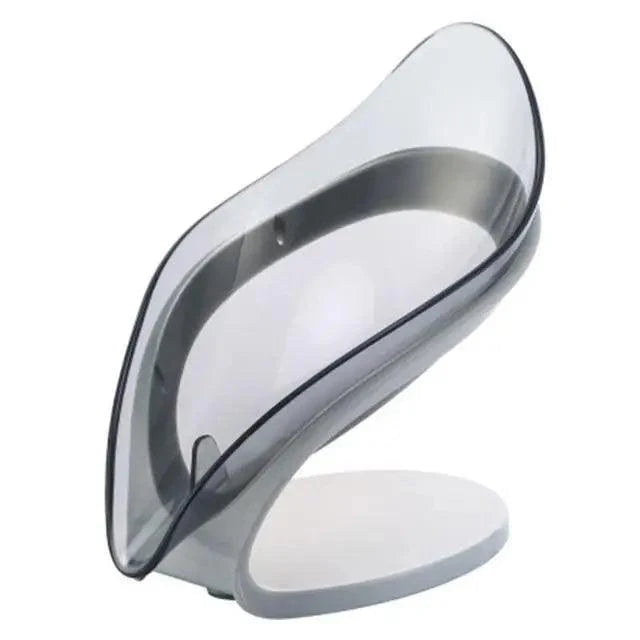 Leaf Shape Soap Box Creative Drain Soap Holder Bathroom Soap Holder Free Perforated Soap Dish For Bathroom Suction Cup Soap Dish Soap Dish with Draining Tray Soap Holder Saver for Shower Bathroom Keep Soap Bars Dry Clean