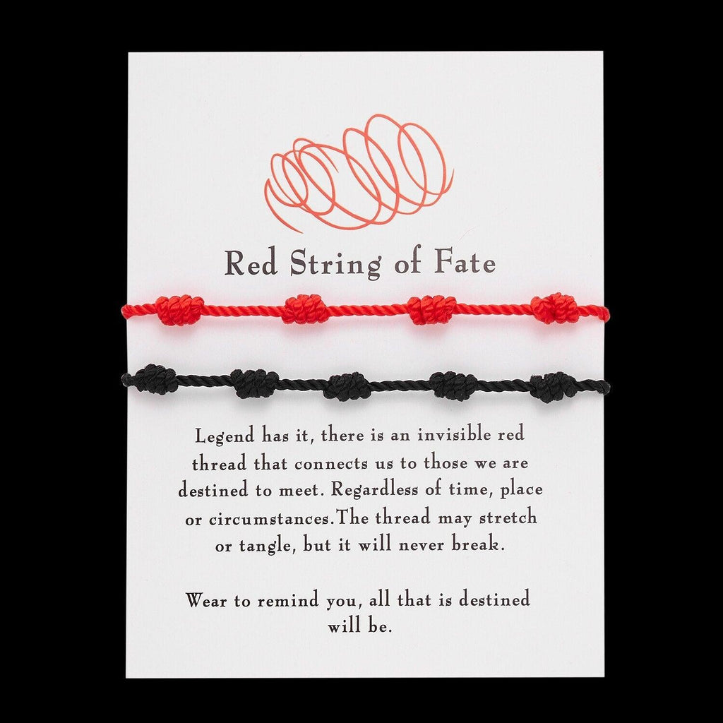 New Fashion Handmade Braided Rope Couple Bracelet For Women Men Charm Lucky Heart Knot Adjustable Rope Bracelets Red Cord Bracelet Braided Knot For Mens Womens