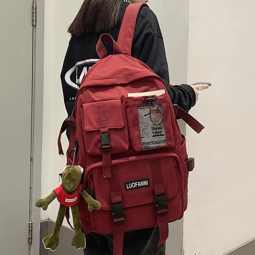 New Trendy Nylon Backpack For Women, Girls And Boy Stylish Travel Mesh, Student College School Bag, Cool Laptop Backpack For Women And Men