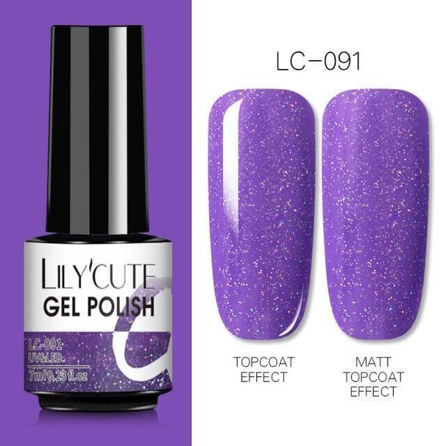 2022 New Fashion Purple Womens Nail Gel 7ml Permanent UV LED Base Matte Glossy Luxury Colorful Effect Nail Gel for Women and Girls