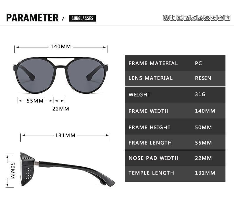 Round Vintage Sunglasses Retro Eyewear For Men Women Classic Sunglasses For Women & Men Retro Style Goggles In Round Shape Flip Up Driving Glasses Vintage Style & Fashionable  Eyewear