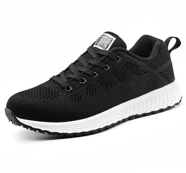Sport Women Casual Shoes Fashion Breathable Walking Mesh Flat Sneakers Women Gym Vulcanized Tenis Walking Shoes Breathable Lightweight Casual Comfort Fashion Sneaker