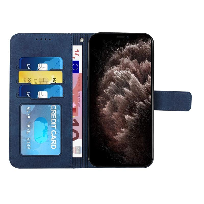 Vintage High Quality PU Leather Wallet Case Wrist Strap Heart Shaped Embossed Phone Case For Xiaomi Redmi 10C Case Redmi 10C Retro Wallet Leather Flip Phone Case For Xiomi Xiaomi Redmi10C 10 C Protect Cover