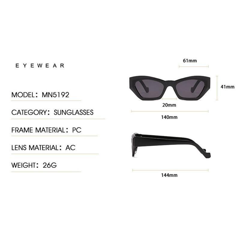 Vintage Style Retro Style Women Sunglasses New Irregular Glasses For Women  Eyewear For Women Sunglasses Women Men Vintage Square Glasses